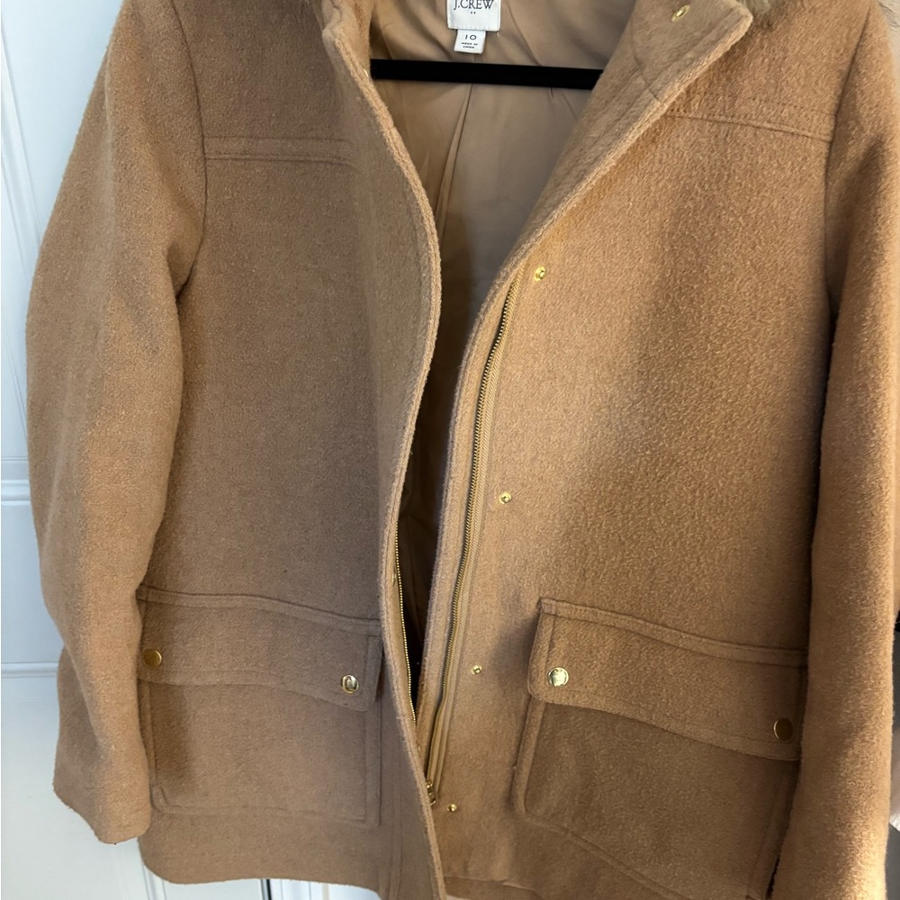 J. Crew Women's Camel Utility Jacket - Picture 7 of 8